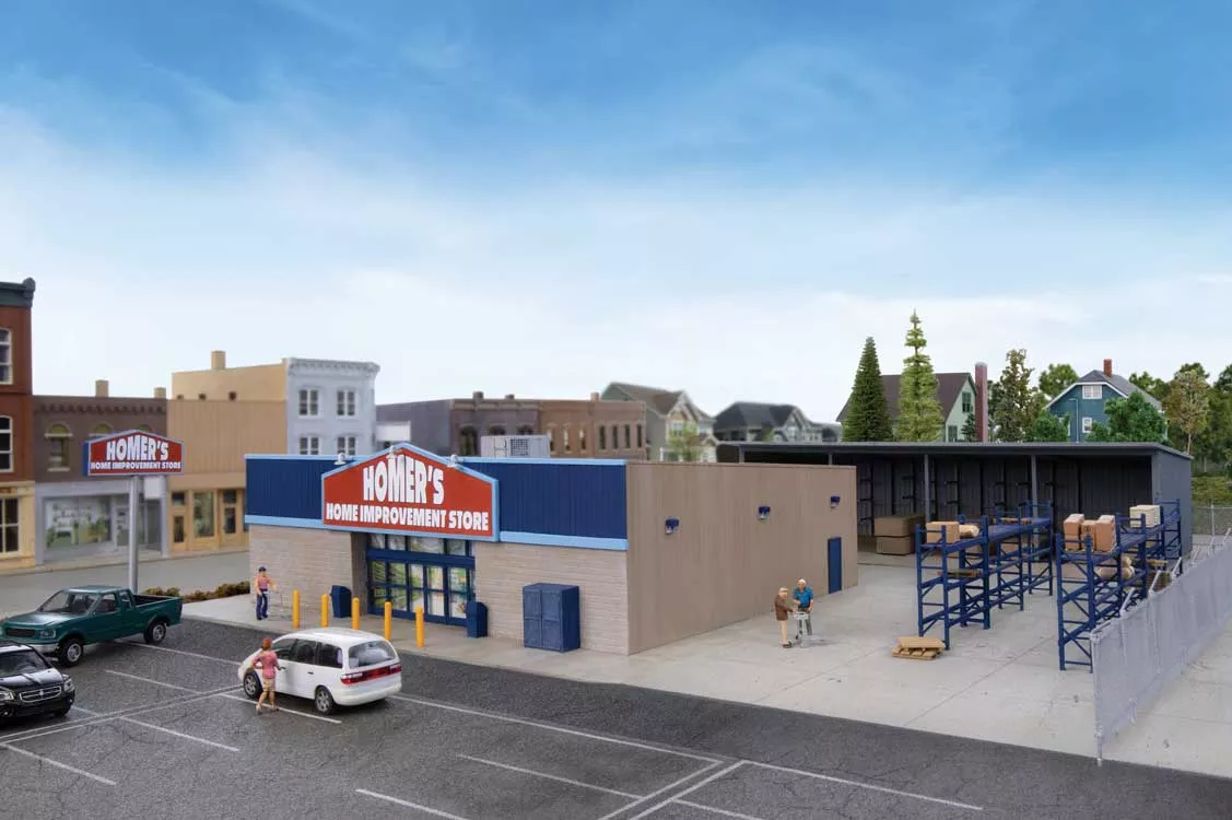 Walthers Cornerstone 933-4119 HO Scale Hardware and Lumber Store Kit