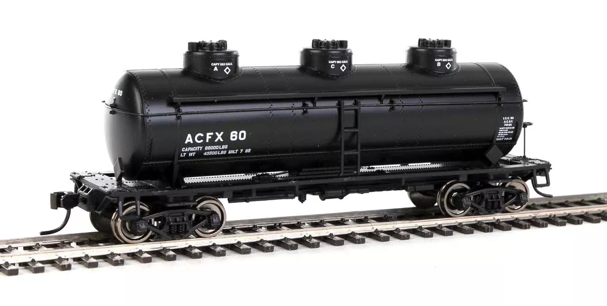 Walthers Mainline 910-1125 HO Scale 3 Dome Tank Car ACFX 60