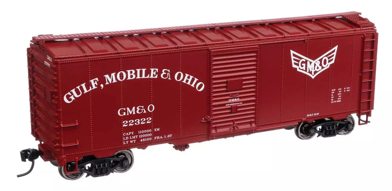 Walthers Mainline 910-1359 HO Scale 40' AAR 1944 Boxcar Gulf Mobile & Ohio GM&O 22322