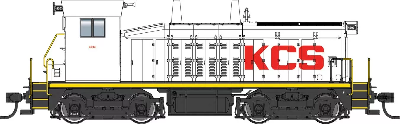 Walthers Mainline 910-20670 HO Scale EMD SW7 Phase II Kansas City Southern KCS 4303 DCC Sound