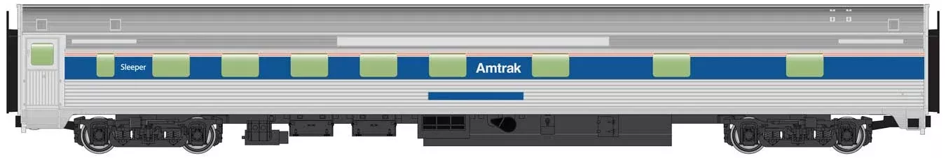 Walthers Mainline 910-30112 HO Scale Budd 10-6 Sleeper Amtrak Phase IC