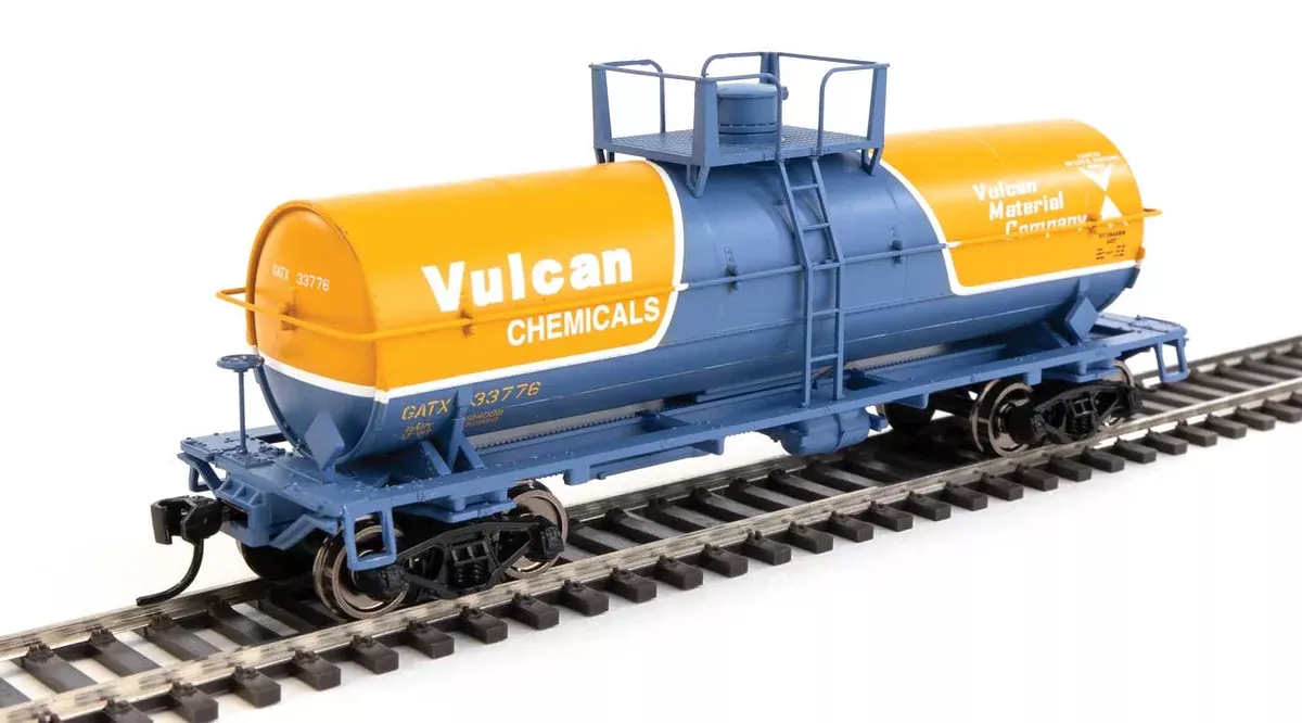 Walthers Mainline 910-48020 HO Scale 36' Chemical Tank Car Vulcan GATX 33776