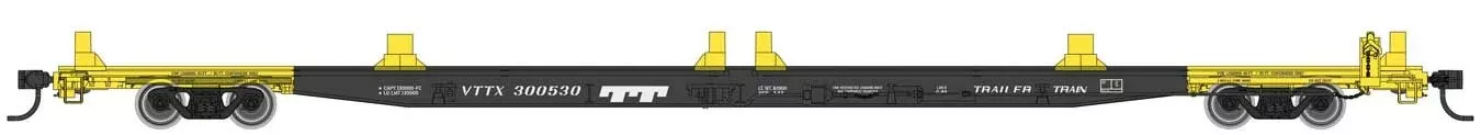 Walthers Mainline 910-5543 HO Scale G85 85' Flatcar Trailer Train VTTX 300530
