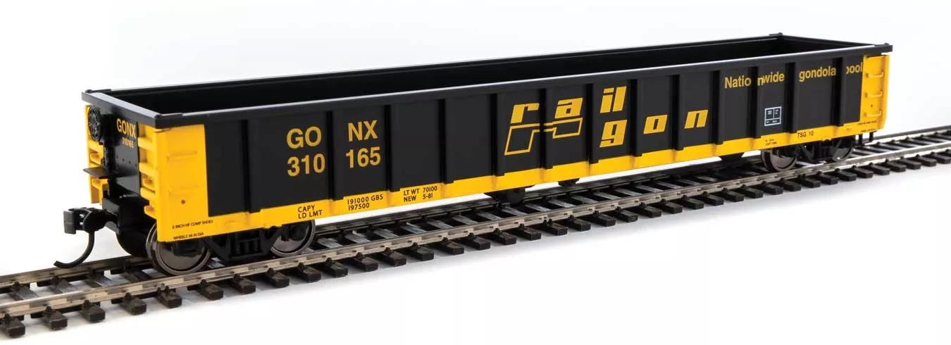 Walthers MainLine 910-6301 53' Gondola Railgon GONX 310165