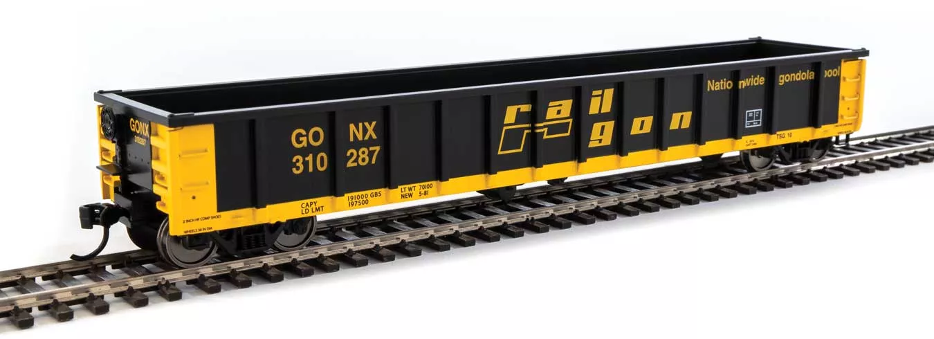 Walthers MainLine 910-6304 53' Gondola Railgon GONX 310287