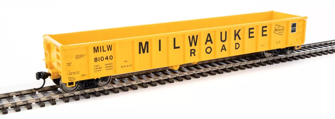 Walthers MainLine 910-6309 53' Gondola Milwaukee Road MILW 81040