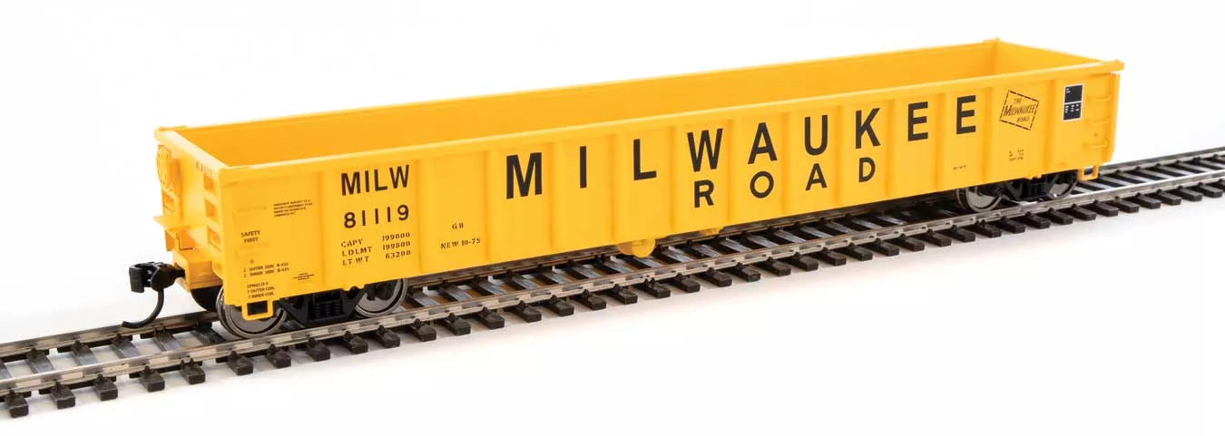 Walthers MainLine 910-6311 53' Gondola Milwaukee Road MILW 81119