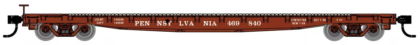 Walthers Mainline 910-6624 53' GSC Flatcar Pennsylvania PRR 469870
