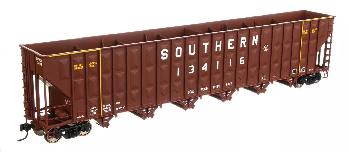 Walthers Mainline 910-6782 HO Scale Greenville 7,000 Cu Ft Woodchip Hopper "Brown" Southern 134168