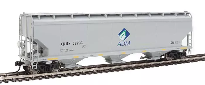 Walthers Mainline 910-7681 HO Scale 60' NSC 5150 3-Bay Covered Hopper - Ready to Run -- Archer-Daniels-Midland ADMX #52233