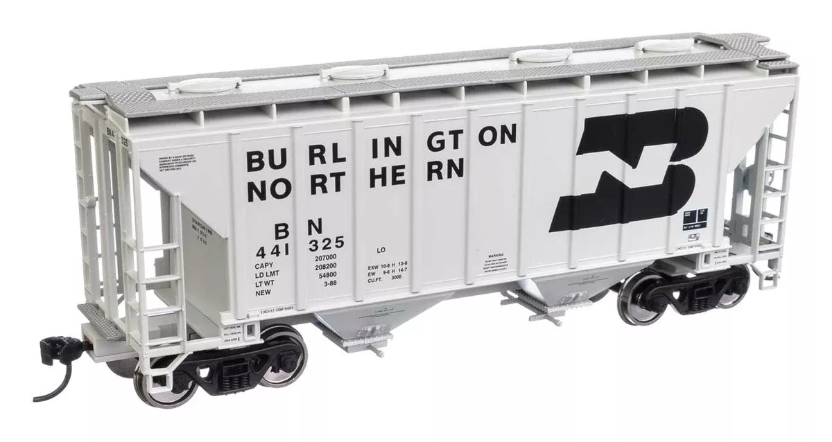 Walthers Mainline 910-7976 HO Scale 37' 2980 Cu-Ft 2-Bay Hopper Burlington Northern BN 441325