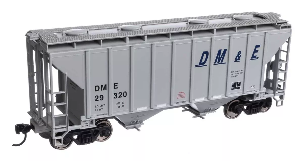 Walthers Mainline 910-7985 HO Scale 37' 2980 Cu-Ft 2-Bay Hopper DM&E 29320