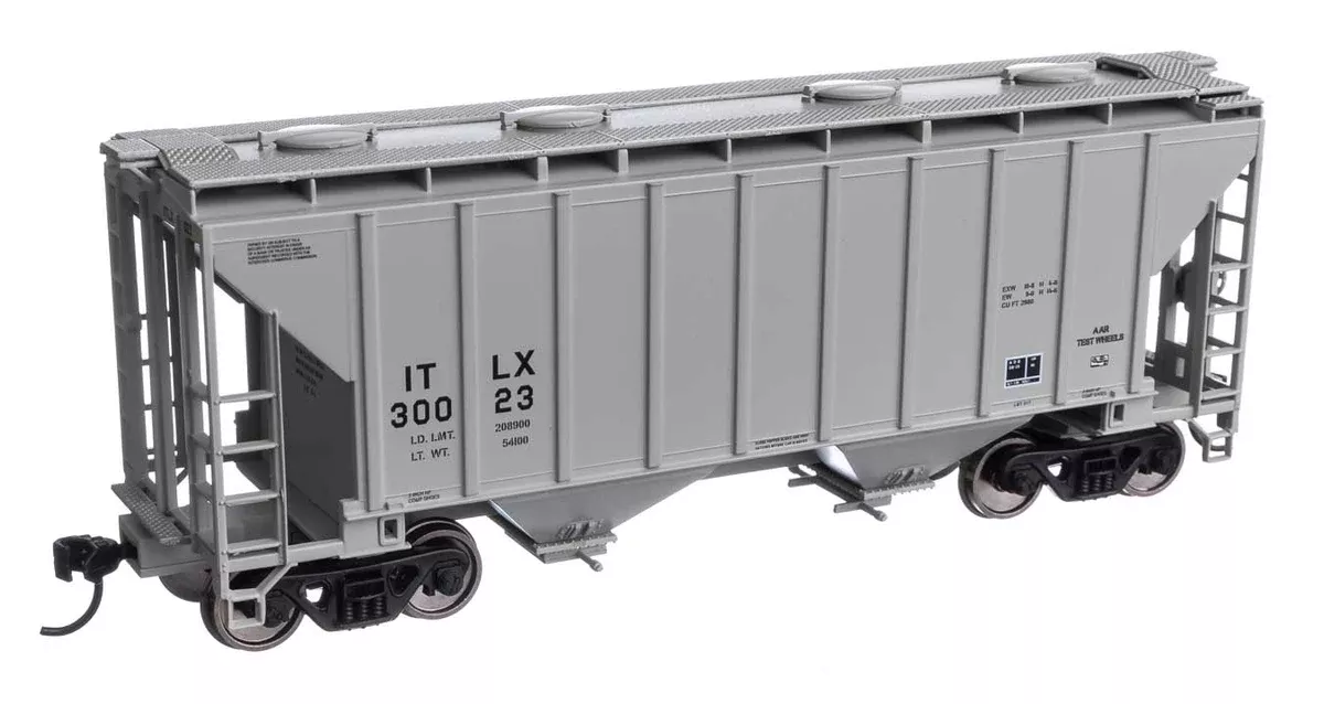 Walthers Mainline 910-7990 HO Scale 37' 2980 Cu-Ft 2-Bay Hopper GE Rail Services ITLX 30023