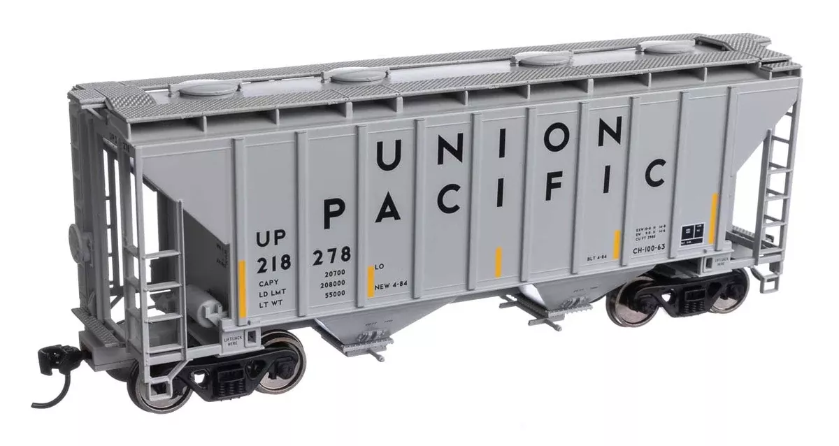 Walthers Mainline 910-7997 HO Scale 37' 2980 Cu-Ft 2-Bay Hopper Union Pacific UP 218278