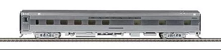 Walthers Proto 14400 HO Scale 85' Budd 10-6 Sleeper -- Lighted - Santa Fe (Real Metal Finish with Decals)