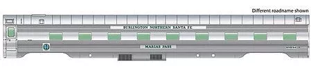 Walthers Proto 15256 HO Scale 85' Pullman-Standard Regal Series 4-4-2 Sleeper - Ready to Run -- BNSF #66 Cajon Pass, Business Train (Real Metal Finish)