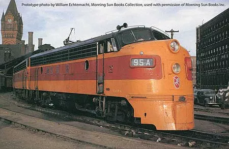 Walthers Proto 49506 HO Scale EMD FP7 Standard DC -- Milwaukee Road #92C (Early Orange, Maroon; Running Hiawatha Logo)