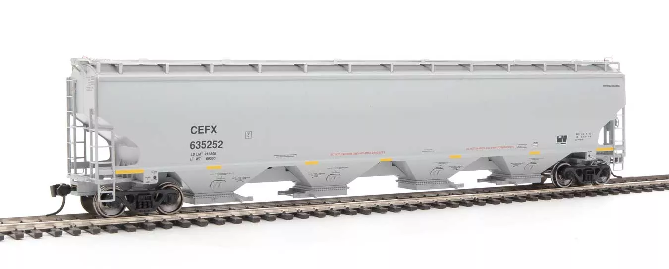Walthers Proto 920-105851 HO Scale 67' Trinity 6351 4 Bay Hopper CEFX 635252