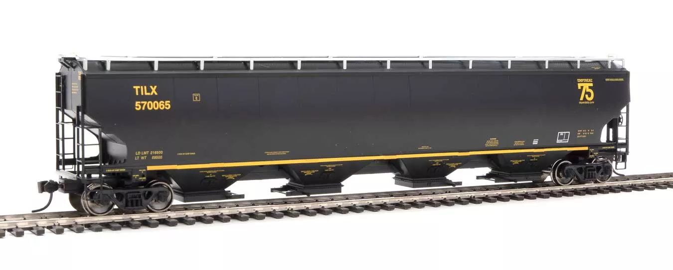 Walthers Proto 920-105862 HO Scale 67' Trinity 6351 4 Bay Hopper "Trinity 75th" TILX 570065