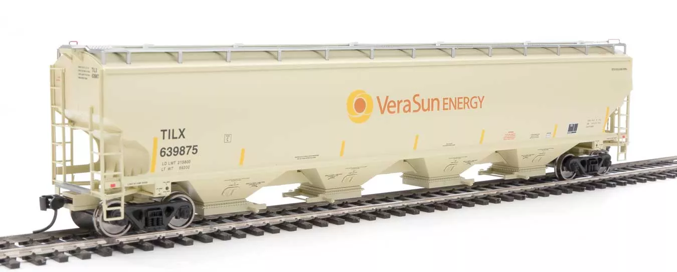 Walthers Proto 920-105868 HO Scale 67' Trinity 6351 4 Bay Hopper Vera Sun TILX 639875