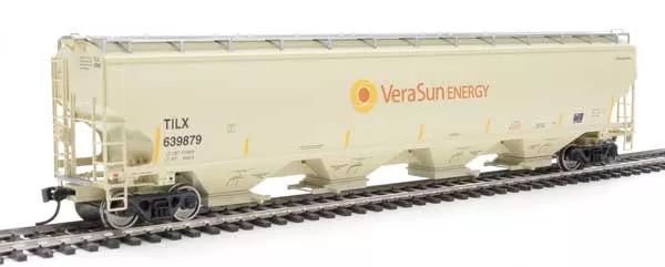 Walthers Proto 920-105869 HO Scale 67' Trinity 6351 4 Bay Hopper Vera Sun TILX 639879