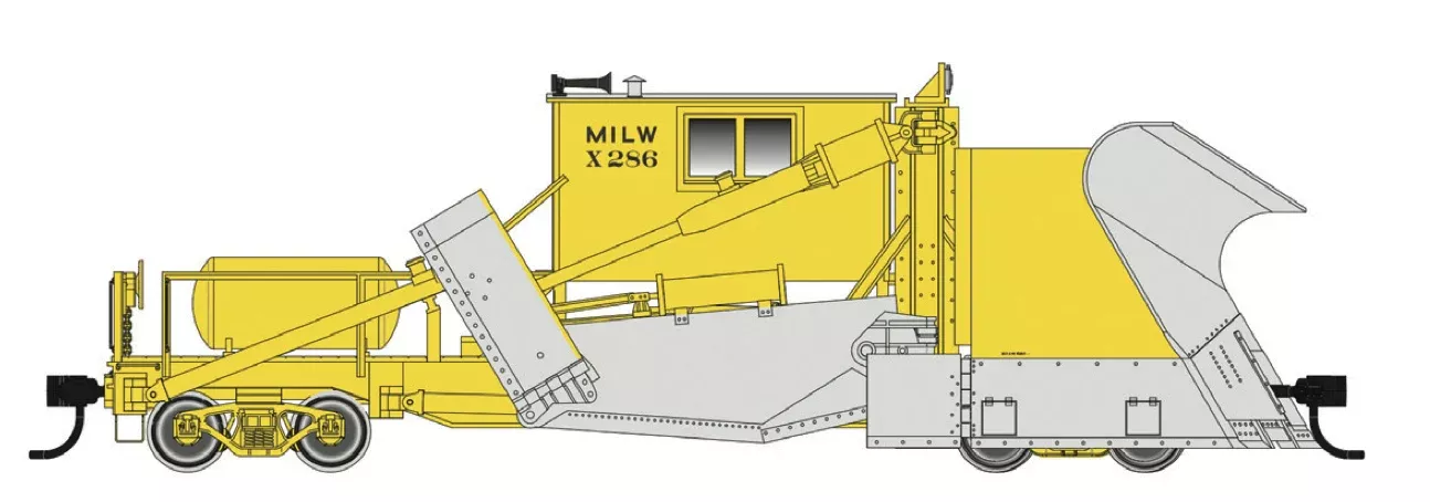 Walthers Proto 920-110129 Jordan Spreader Milwaukee Road MILW X-286