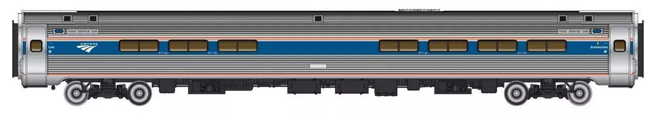 Walthers Proto 920-11281 HO Scale 85' Amfleet I Club Dinette Amtrak Phase VI