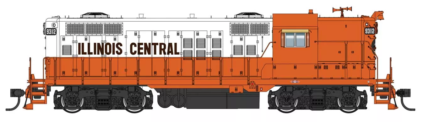 Walthers Proto 920-49806 HO Scale EMD GP9 Illinois Central IC 9373 w/ DC
