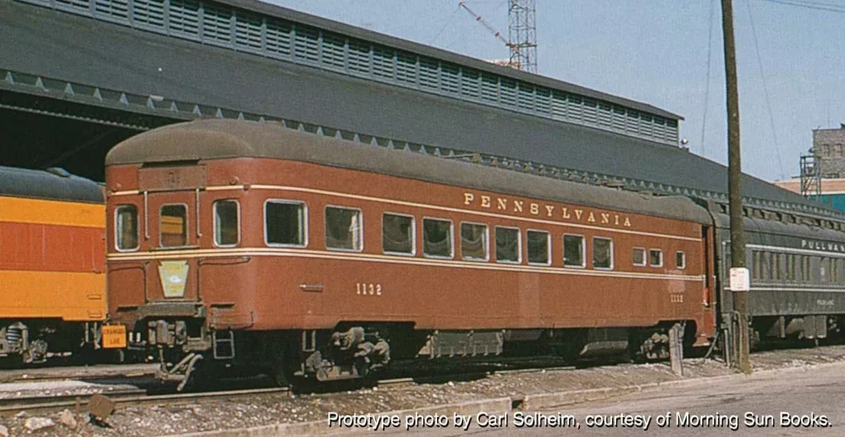 Walthers Proto 920-9750 HO Scale 85' PS Buffet Lounge Observation Pennsylvania POC85ar PRR 1132 Dlx1