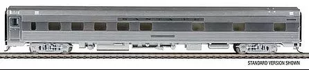 Walthers Proto 9626 HO Scale 85' Budd Pine Series 10-6 Sleeper -- Santa Fe - Pine Mesa (Real Metal Finish)