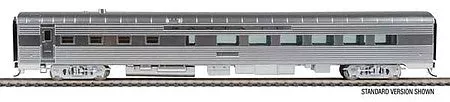 Walthers Proto 9629 HO Scale 85' Pullman-Standard 36-Seat Diner -- Santa Fe #600 (Real Metal Finish)