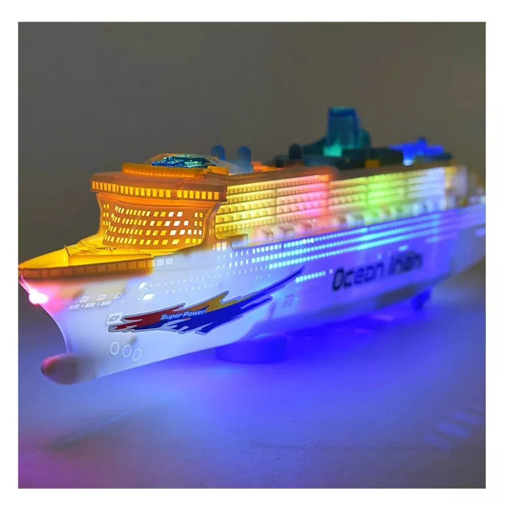 Wenini Toy Cruise Ship with Lights & Sounds, 50x13x5 cm,