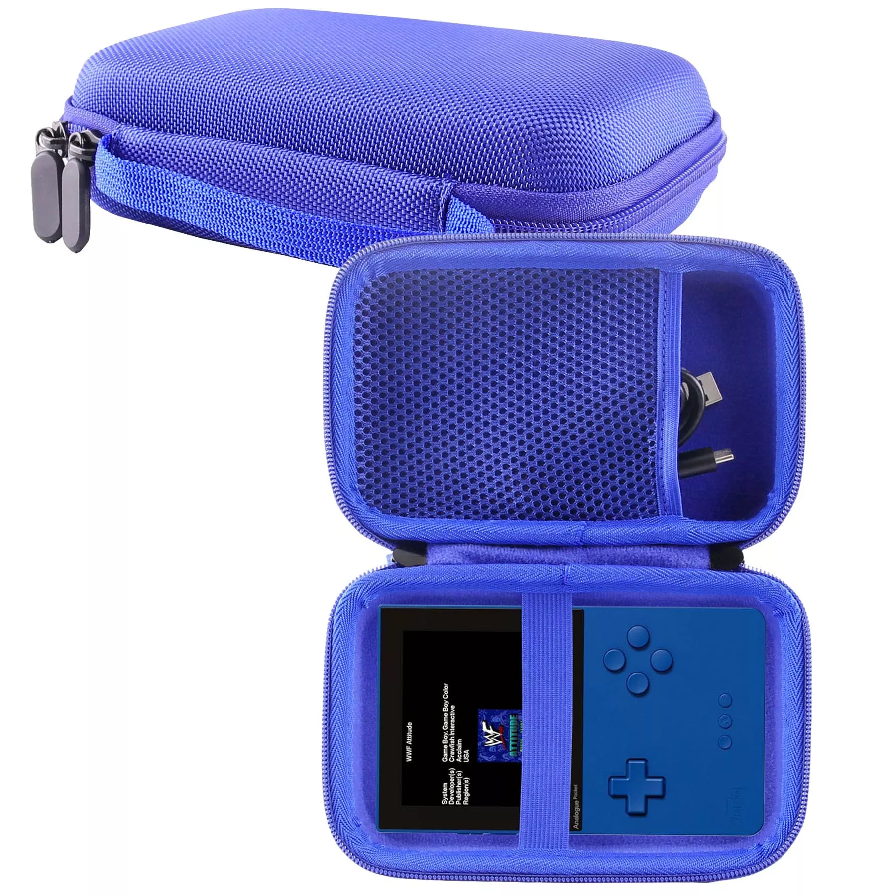 WERJIA Hard Carrying Case for RG40XX V, Blue, Durable EVA, Compact