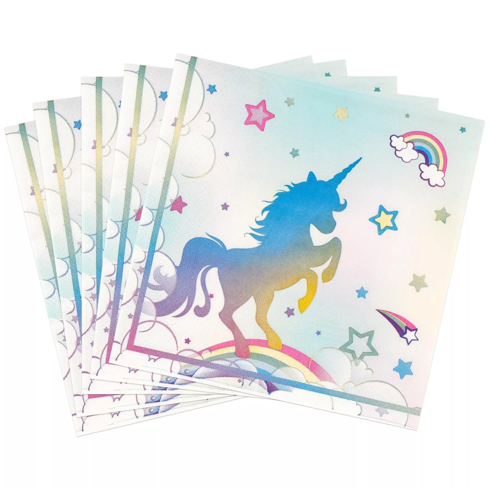 Wernnsai 50Pcs Unicorn Paper Napkins - Unicorn Birthday Party Supplies