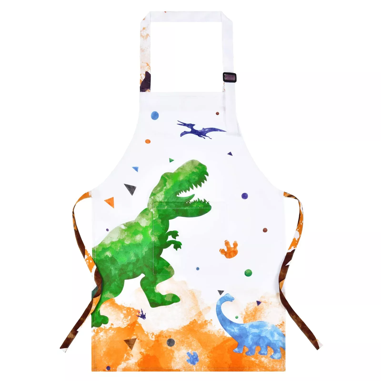 WERNNSAI Dinosaur Kids Apron Set, 3 Sizes, Waterproof Polyester