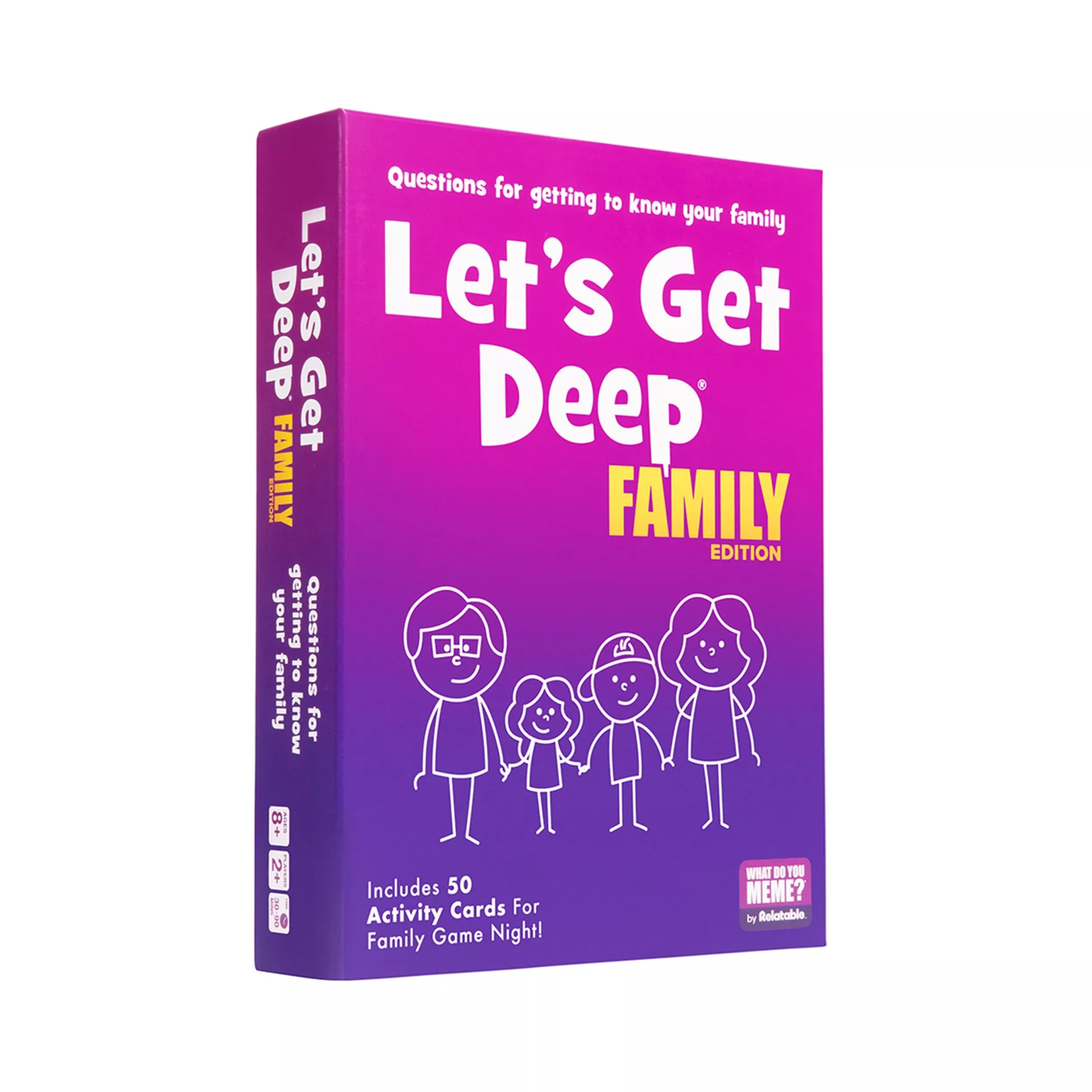 WHAT DO YOU MEME? Let's Get Deep Family Edition - Conversation Cards,