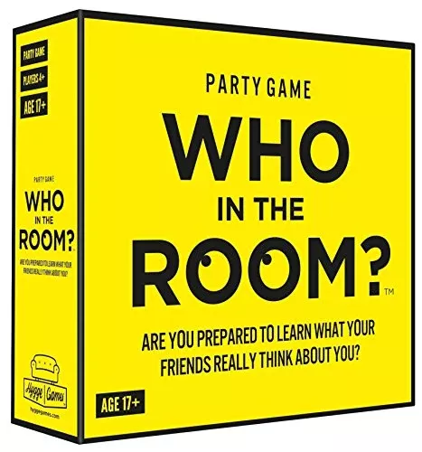 Who in the room? Party Game - 110 Cards, Yellow, Ages 17+,