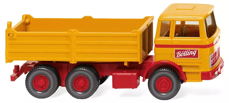 Wiking 067310 1/87 Scale Bolling - Mercedes-Benz High-Side Dump Truck High Quality