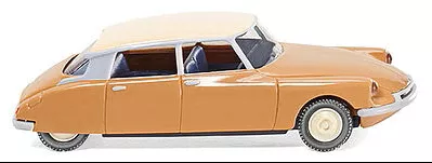 Wiking 80711 HO Scale 1957 Citroen ID 19 Sedan - Assembled -- Brown, Beige