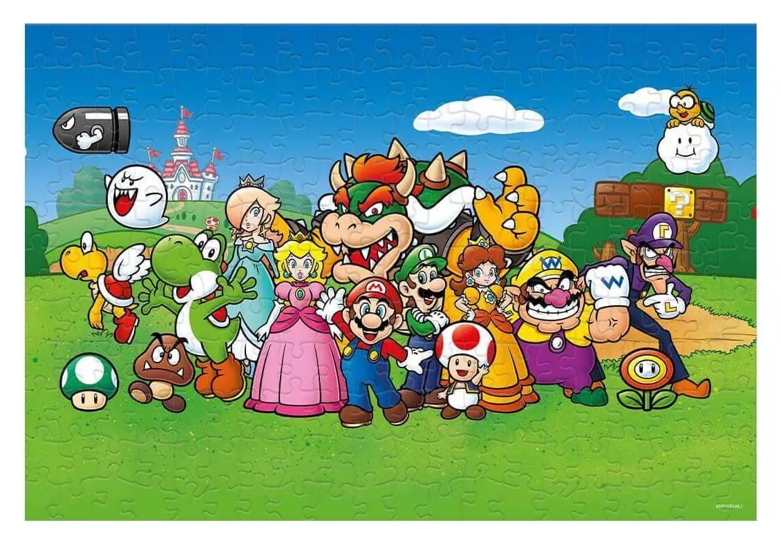 Winning Moves Super Mario 500-Piece Puzzle Multicolor Jigsaw