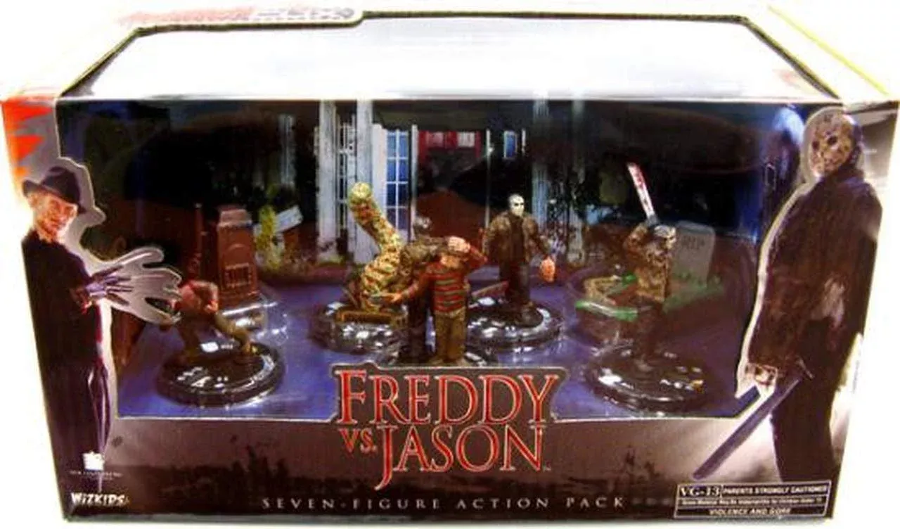WizKids Horrorclix Action Pack: Freddy Vs. Jason - Multicolor Cardstoc