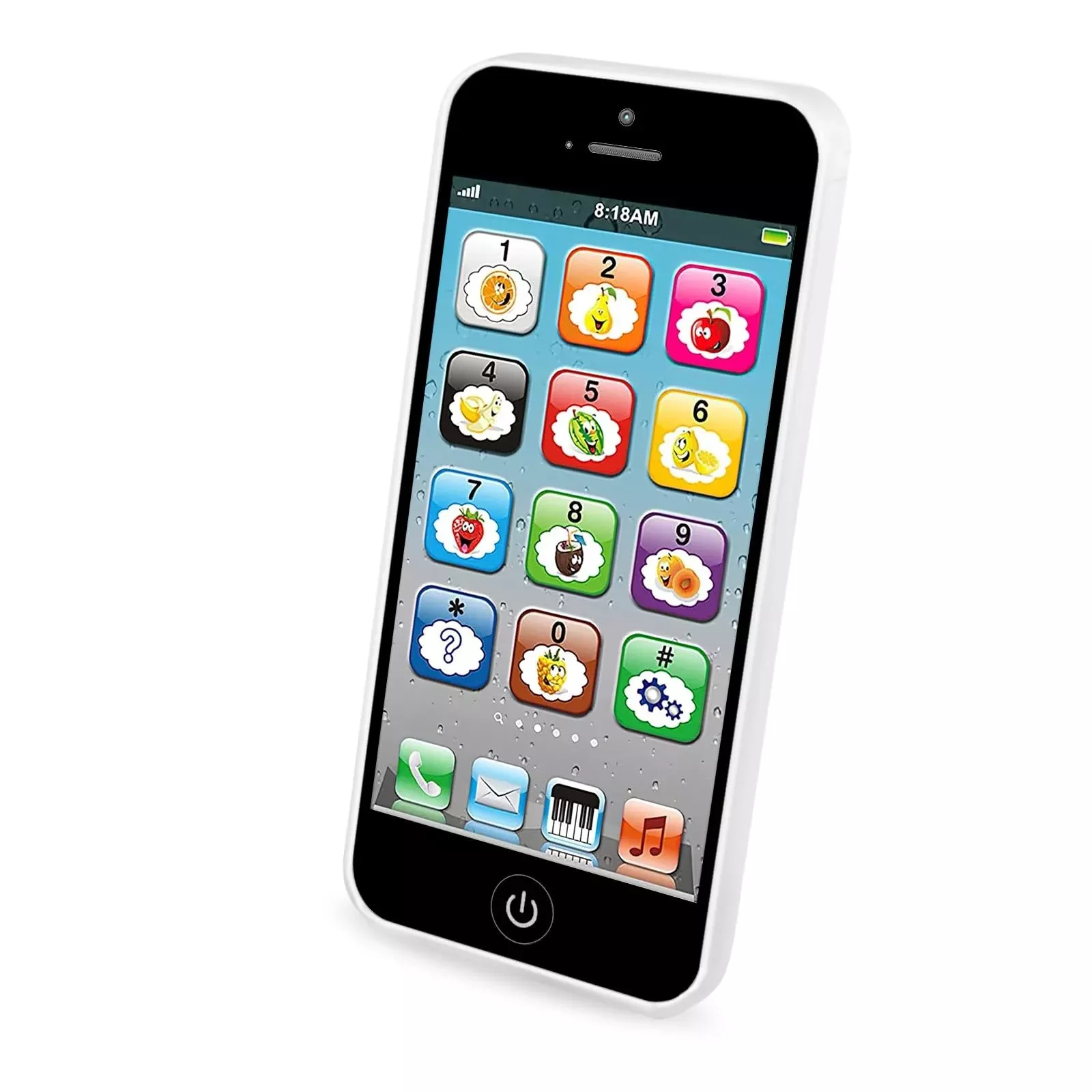 Wolmund Educational Baby Toy Cell Phone, Black, Small, 1pc