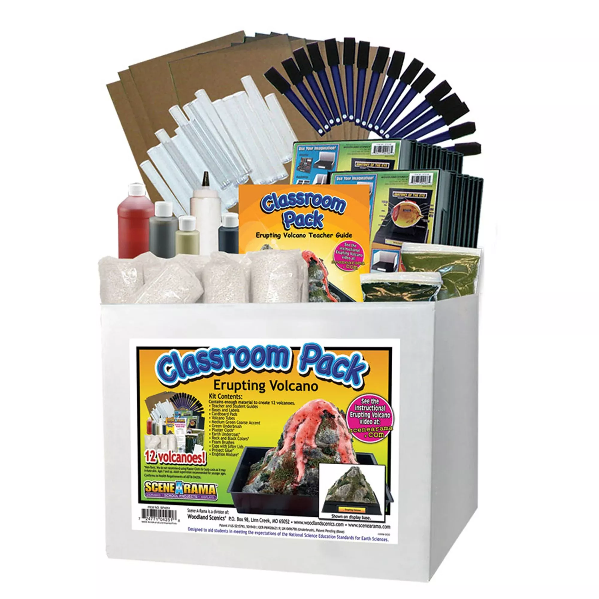 Woodland Sp-4251 Scene-A-Rama Erupting Volcano Classroom Pack