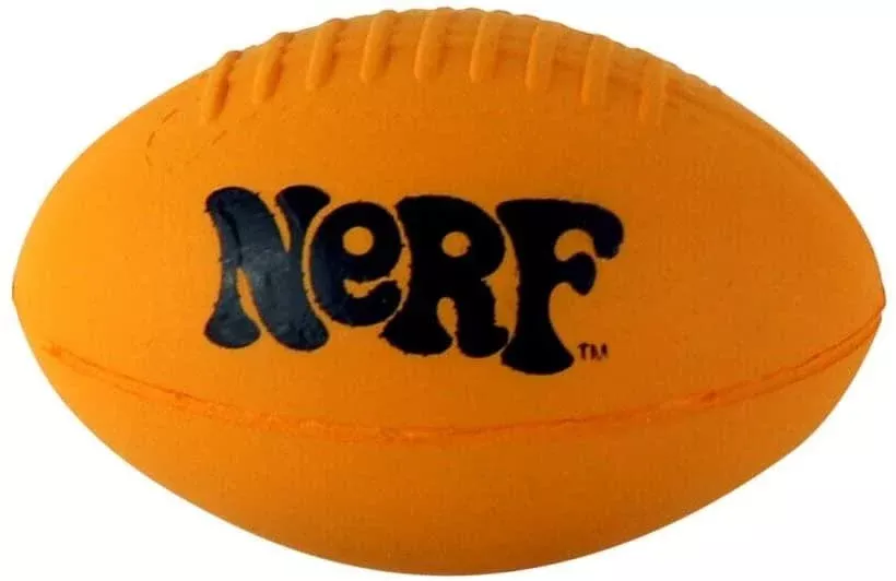 World's Smallest Nerf Football Miniature Toy 2.25" Soft Foam Multi