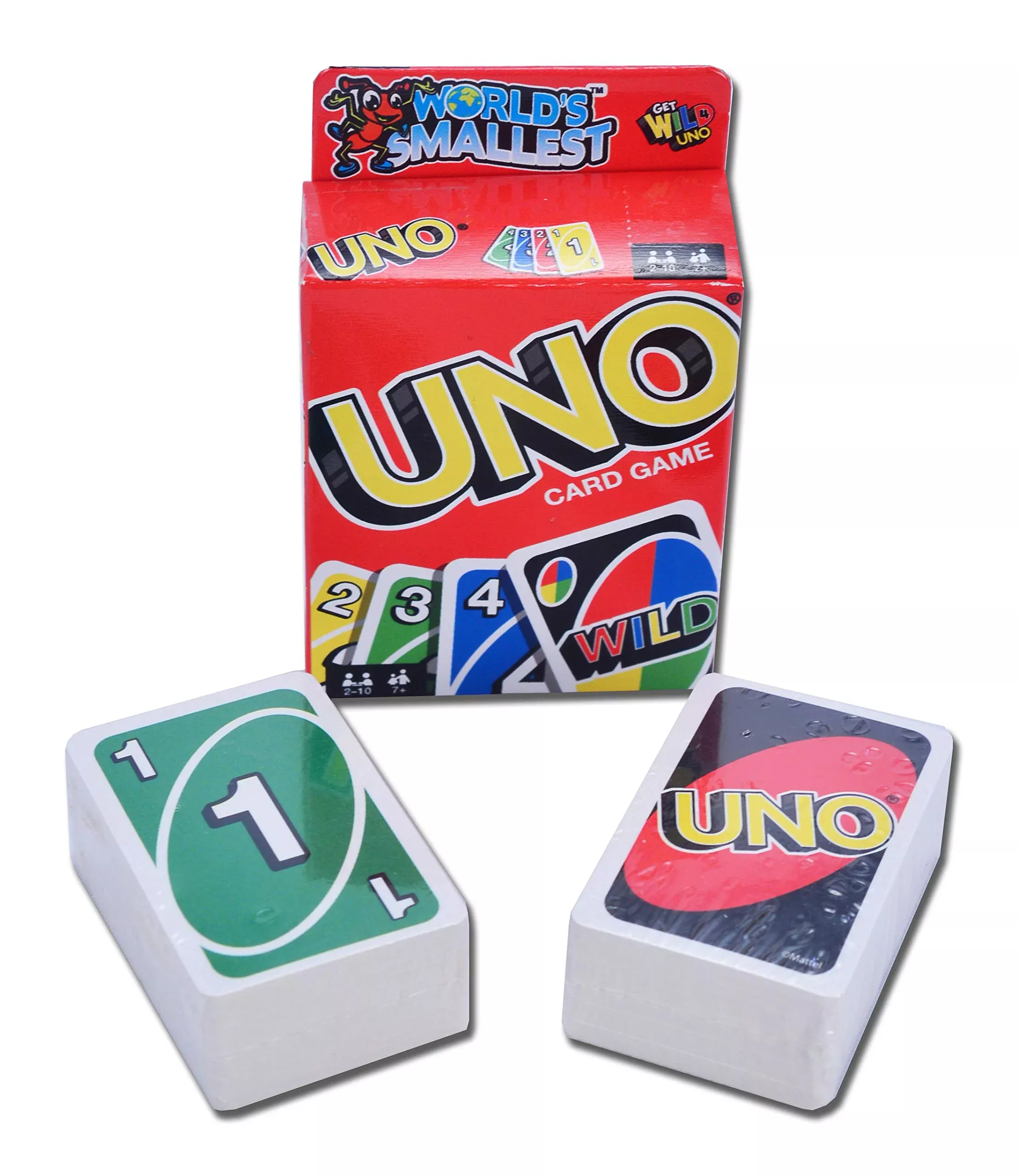 World's Smallest Uno - Classic Card Game - Multicolor - 112 Cards