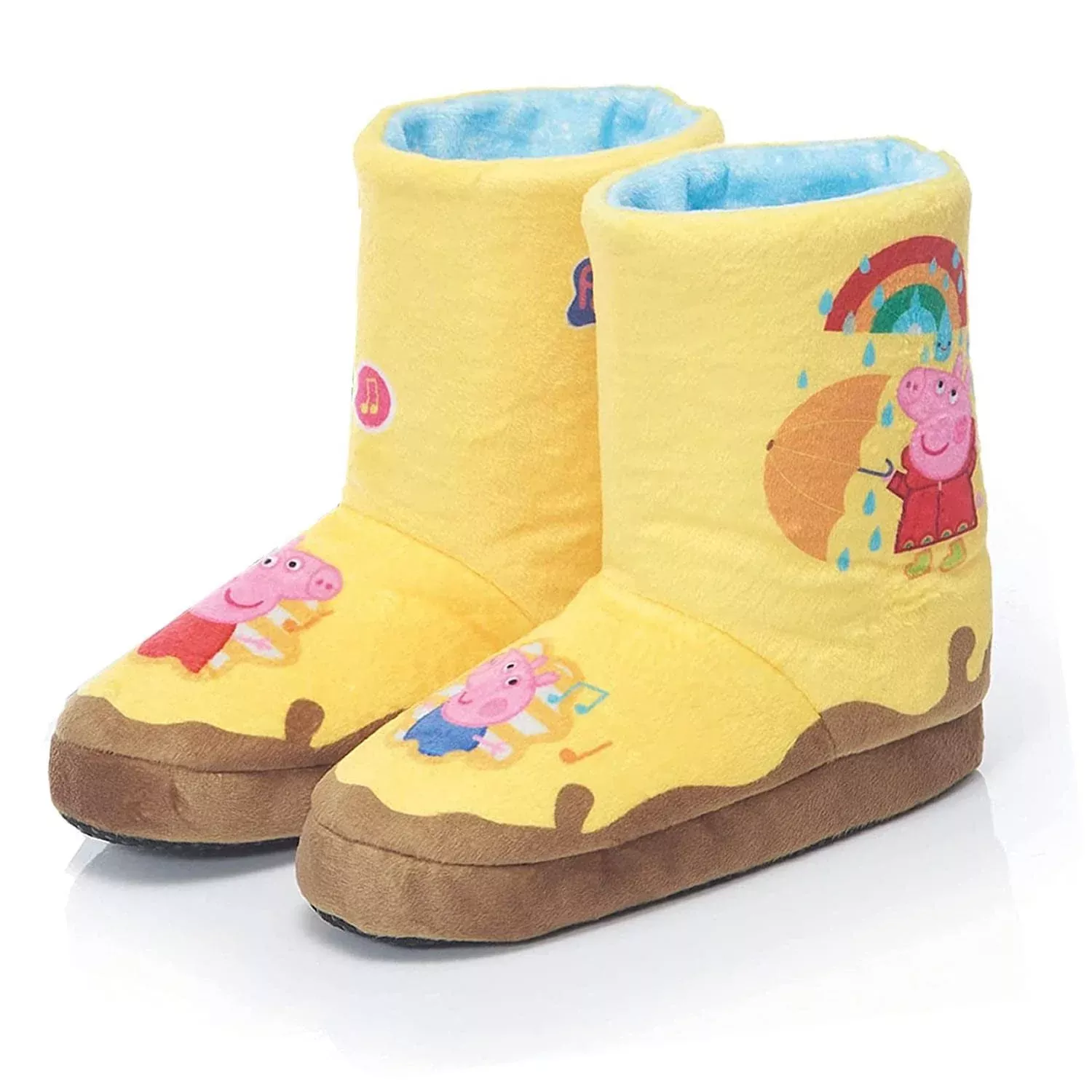 WOW! STUFF Peppa Pig Muddy Puddle Boots Yellow One Size Indoor Play