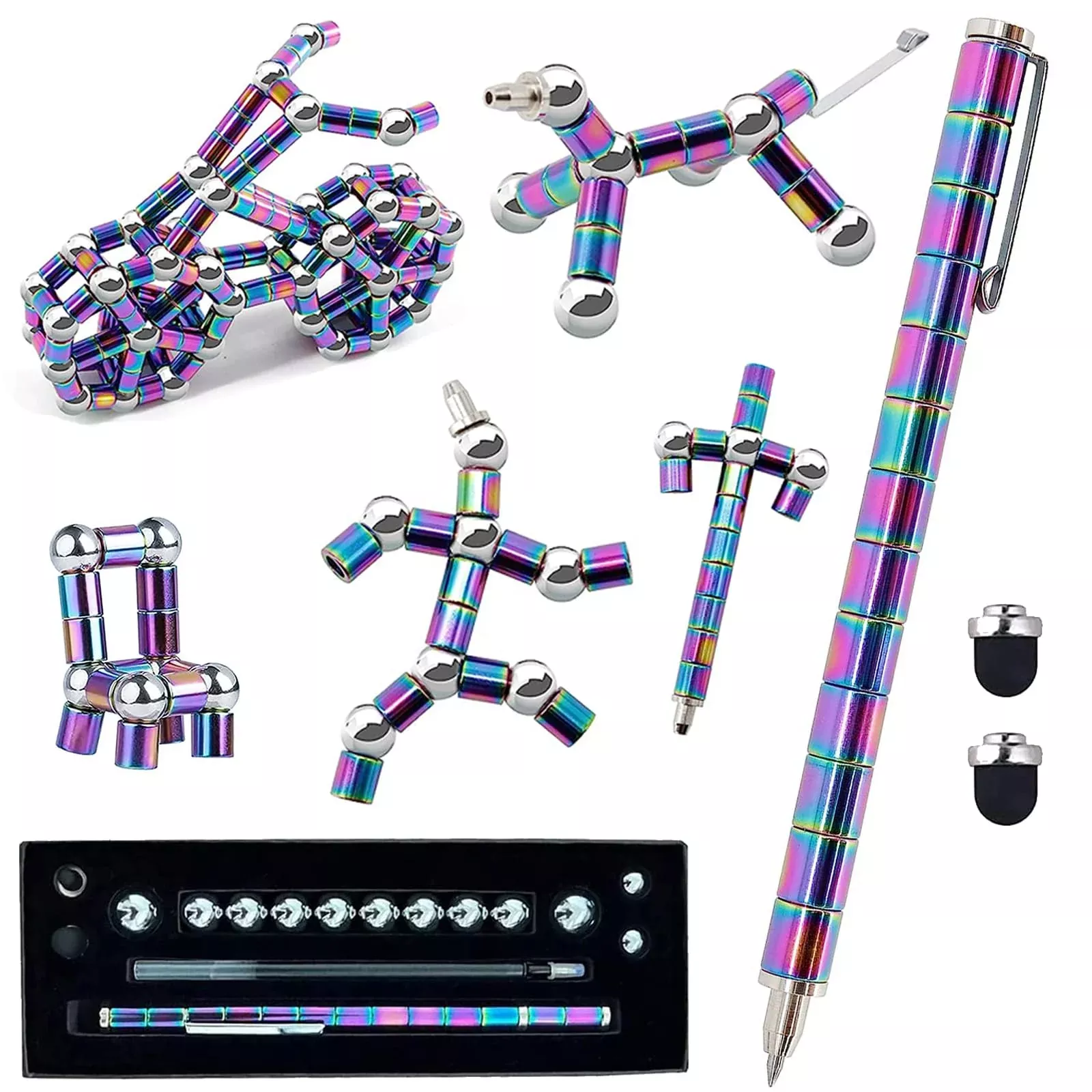 WQWQUU Fidget Pen Magnetic Decompression Toy Small Colorful