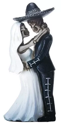 YTC Summit Mariachi Couple Day of the Dead Figurine 5.5" Multicolor