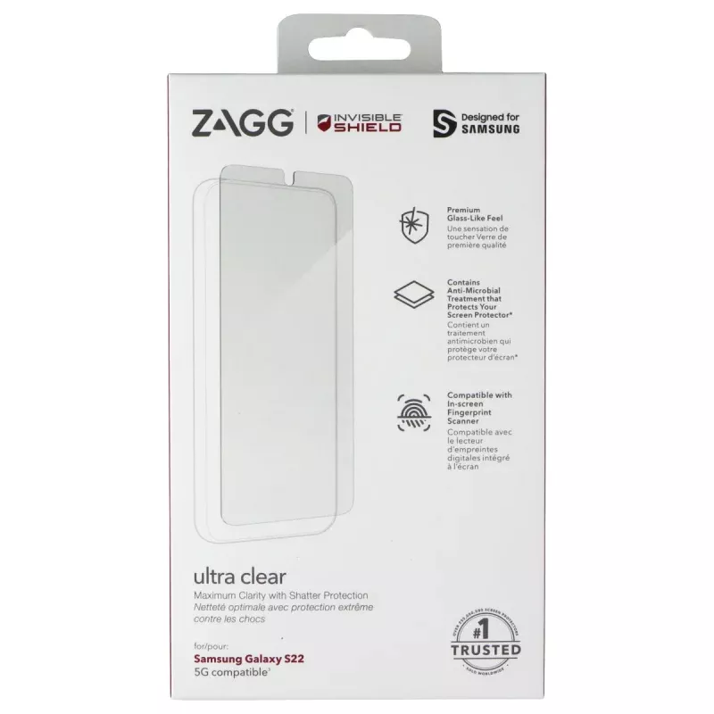 ZAGG Invisible Shield Ultra Clear Screen Protector for Samsung Galaxy S22