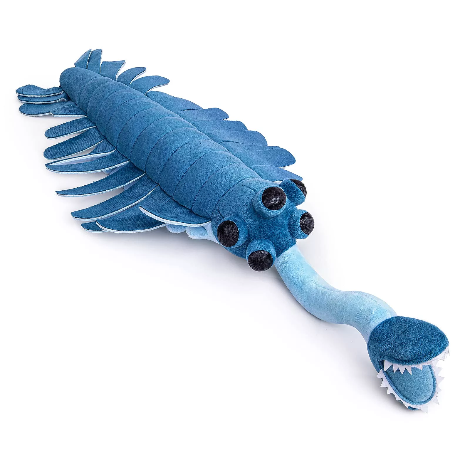 ZHONGXIN MADE 25" Opabinia Regalis Plush Toy - Realistic Blue Cambrian